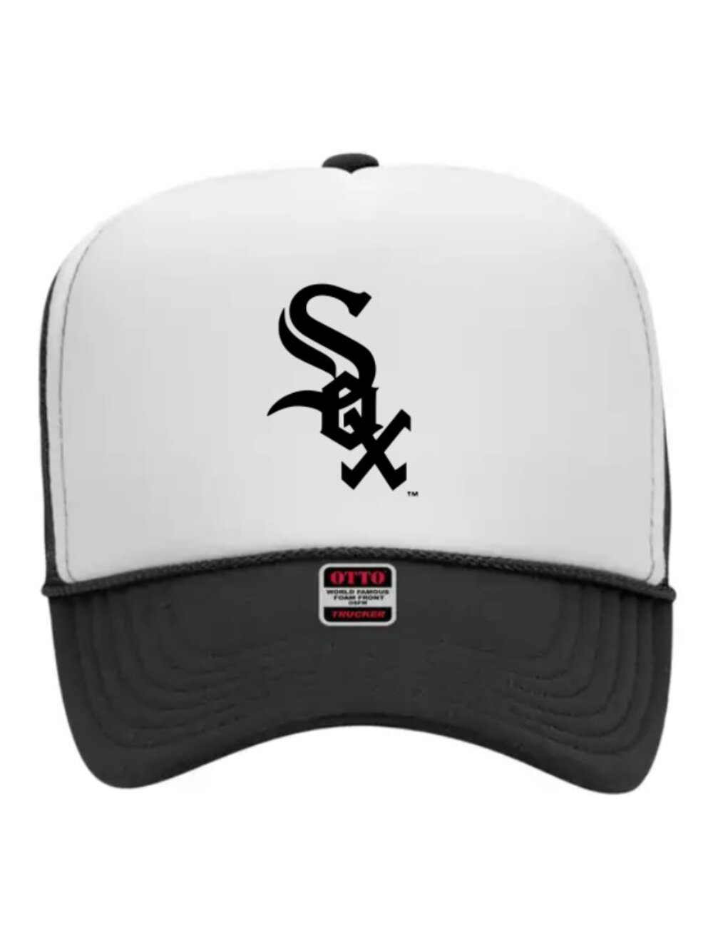 NEW - Chicago White Sox Hat - White Sox Black Trucker Hat